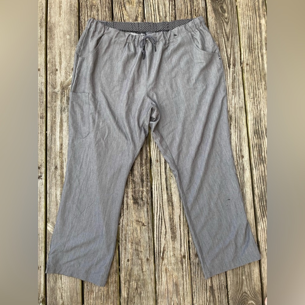 Grey 3X Beyond Scrubs Pants